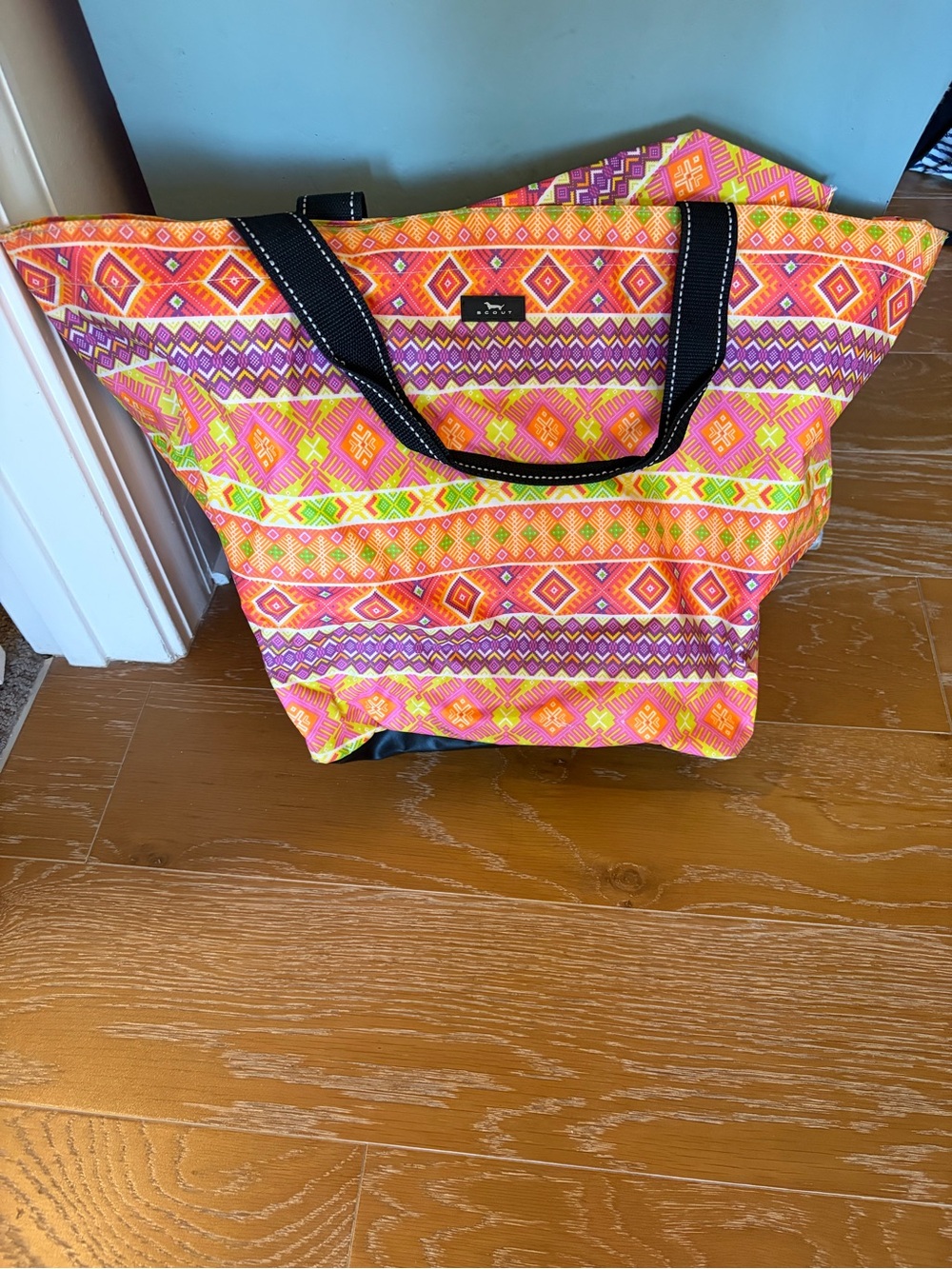 Scout Aztec-Pattern Tote Bag - Orange, Pink, Purple, Neon Green